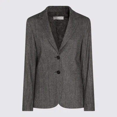 ANTONELLI GREY WOOL COCCOLE BLAZER