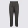Antonelli Elastic Waist Casual Pants In Gray