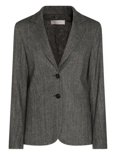 ANTONELLI HERRINGBONE-BUTTON JACKET