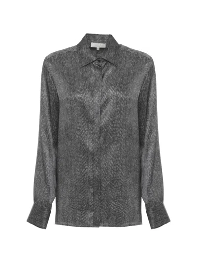 Antonelli Herringbone Button Shirt In Multi