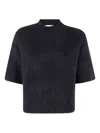 Antonelli High-neck Alpaca Sweater In Black