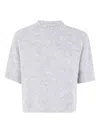 Antonelli High-neck Alpaca Sweater In Gray