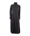 Antonelli High-neck Long-sleeved Dress In Gray