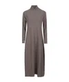 Antonelli High-neck Long-sleeved Dress In Gray