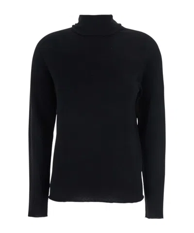 Antonelli High-neck Long-sleeved Sweater In Black