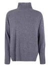Antonelli High-neck Wool Sweater In Gray