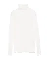 Antonelli High-necked Long-sleeve Knitted Sweater In White