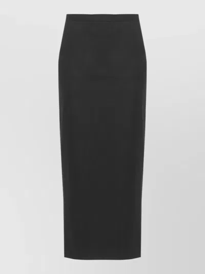 Antonelli High Waist Wool Blend Midi Skirt