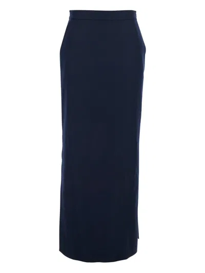 ANTONELLI HIGH-WAISTED SIDE-SPLIT MIDI SKIRT