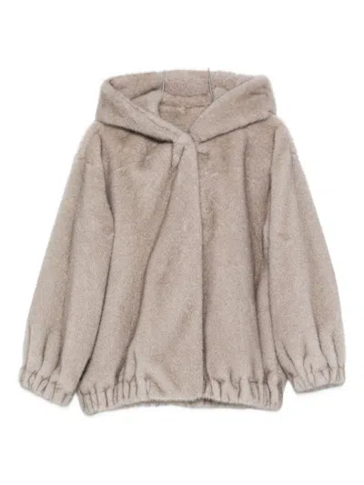 ANTONELLI ANTONELLI HOODED JACKET IN SYNTHETIC FUR