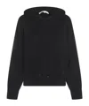 Antonelli Hooded Knitted Sweater In Black
