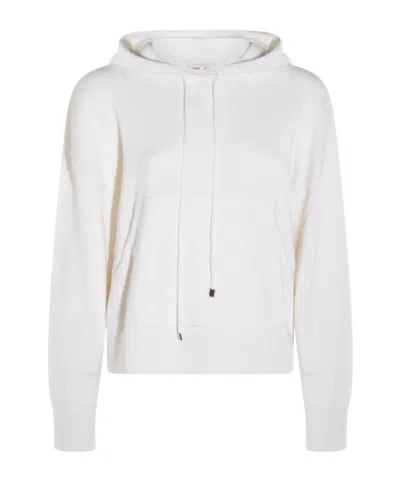 Antonelli Hooded Long-sleeve Sweater In White