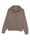 Antonelli Hooded Sweater In Brown