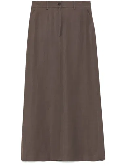 Antonelli Iglesias Maxi Skirt In Brown