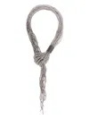 Antonelli Grey Ismaele Necklace In Grey