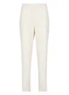 Antonelli Ivory Silk Pants In White