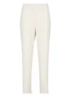 Antonelli Ivory Silk Pants In White