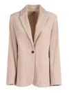 Antonelli Single-breasted Long-sleeved Suit Jacket In Neutral