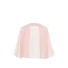 Antonelli Open-front Cropped Jacket In Pink