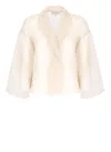 Antonelli Firenze Emma Sheer Jacket In Neutral