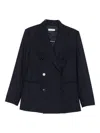 Antonelli Double-breasted Jacket In Blue