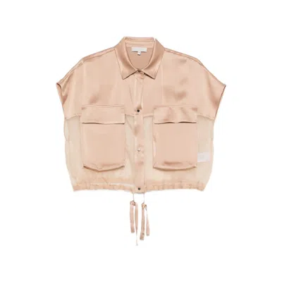 Antonelli Tie-detail Shirt In Pink