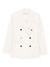Antonelli Double-breasted Blazer In White