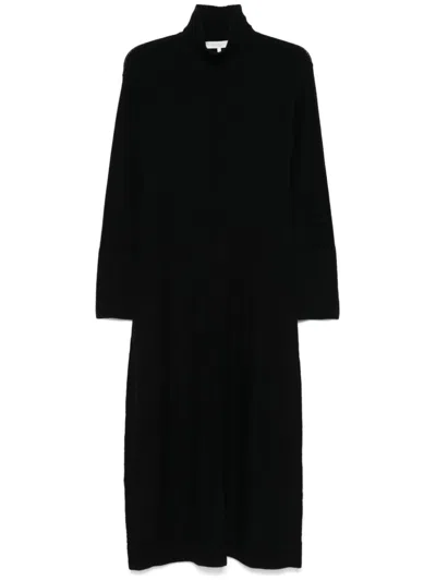 Antonelli Knitted Midi Dress In Black