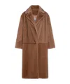 Antonelli Brown Tailored Coat With Structured Fit In Brown