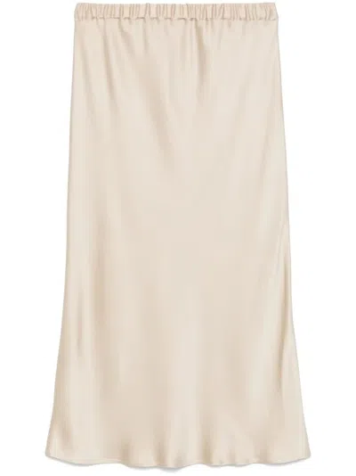 ANTONELLI ANTONELLI LIGHT BEIGE ORINOCO MIDI SKIRT