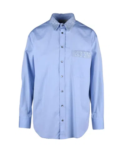Antonelli Light Blue Cotton Shirt