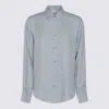 Antonelli Button-down Long-sleeved Shirt In Blue