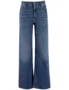 Antonelli Light Blue Wide-leg Jeans With Timeless Appeal