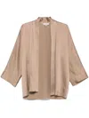 Antonelli Belted Long-sleeve Shirt In Gray