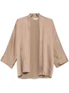 Antonelli Belted Long-sleeve Shirt In Gray