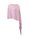 Antonelli Lilac Silk Melone Stole In Pink