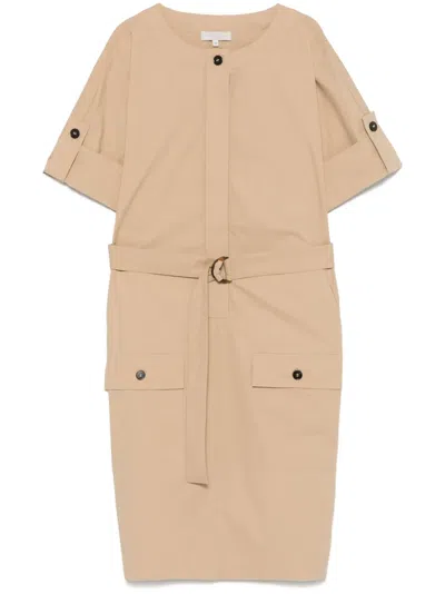Antonelli Lilium Midi Dress In 褐色
