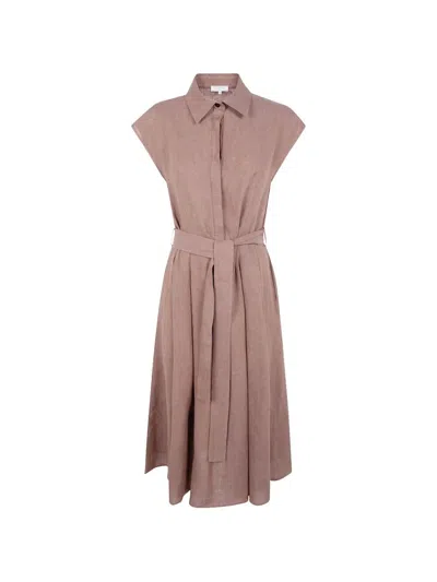 Antonelli Linda Midi Dress In Brown