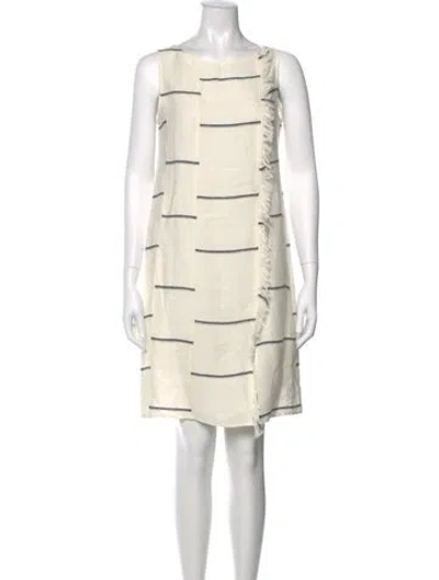 Pre-owned Antonelli Linen Knee-length Dress In Neutral