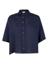 Antonelli Button-up Blouse In Blue
