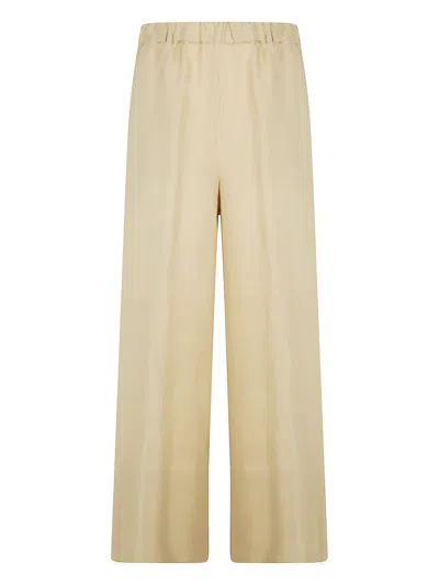 Antonelli Linen Trousers In Cream