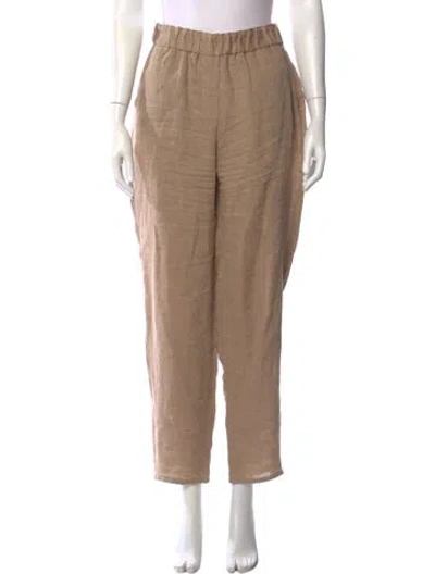 Pre-owned Antonelli Linen Wide Leg Pants In Neutral