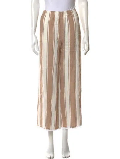 Pre-owned Antonelli Linen Wide Leg Pants In Neutral