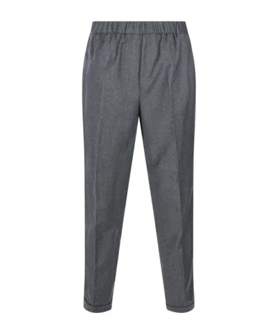 Antonelli Logo Casual Pants In Gray