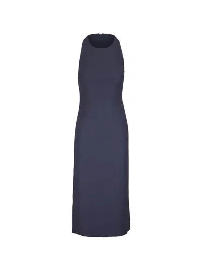 Antonelli Lois Sleeveless Midi Dress In Blue