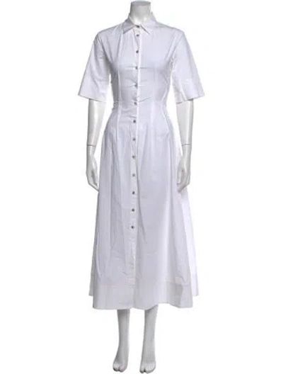 Pre-owned Antonelli Long Dress In White