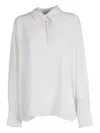 Antonelli Buckle Long-sleeved Shirt In White
