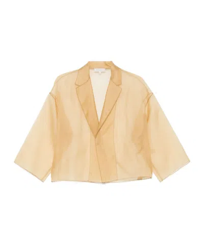 Antonelli Long Sleeve Casual Jacket In Gold
