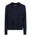 Antonelli Long-sleeved Ribbed Sweater In Blue