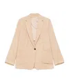 Antonelli Long-sleeved Suit Jacket In Light Brown
